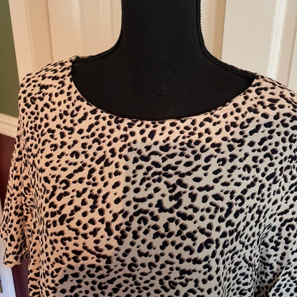 NWOT H&M Leopard Blouse Size 14 - Picture 3 of 3